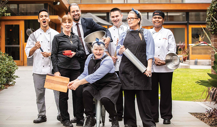 Trinity College kitchen team
