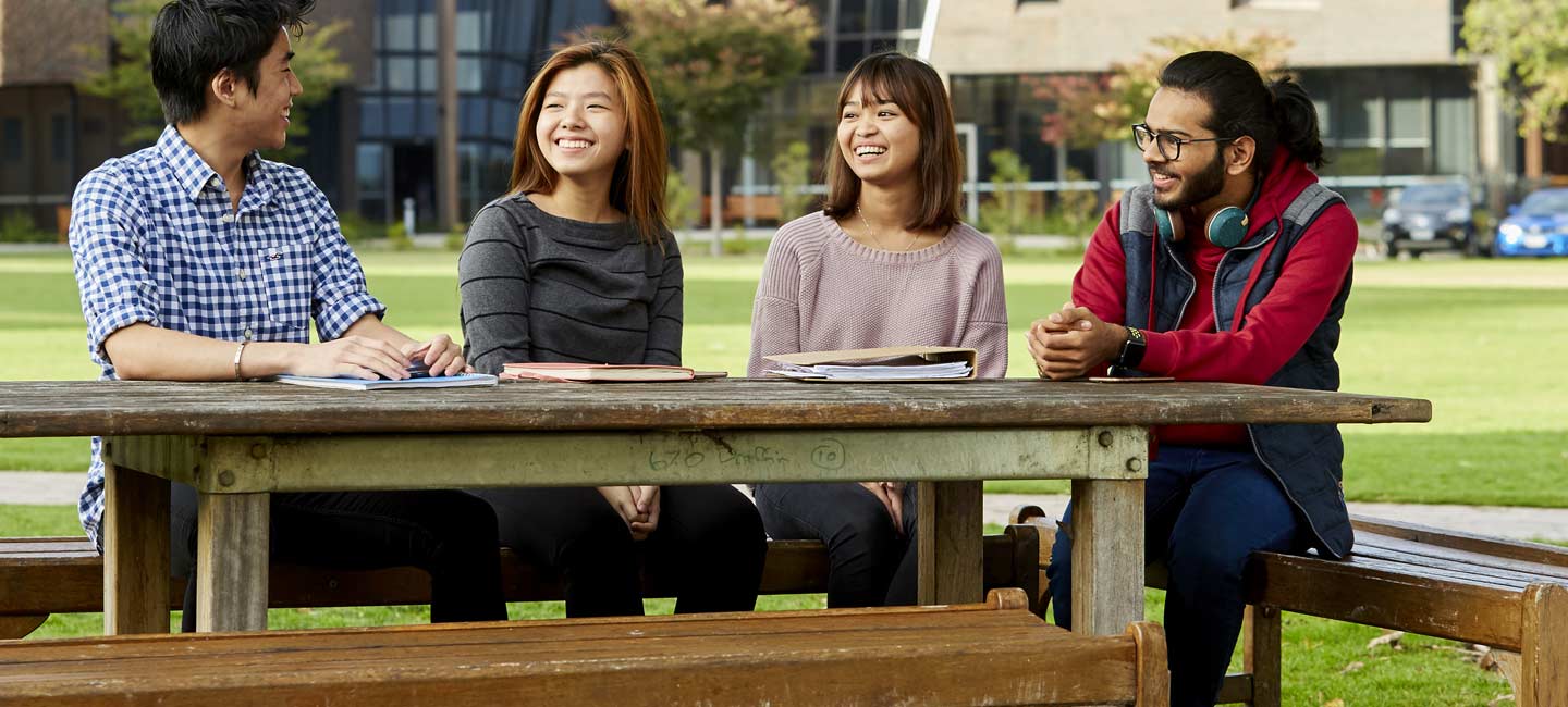 Students sitting at a table