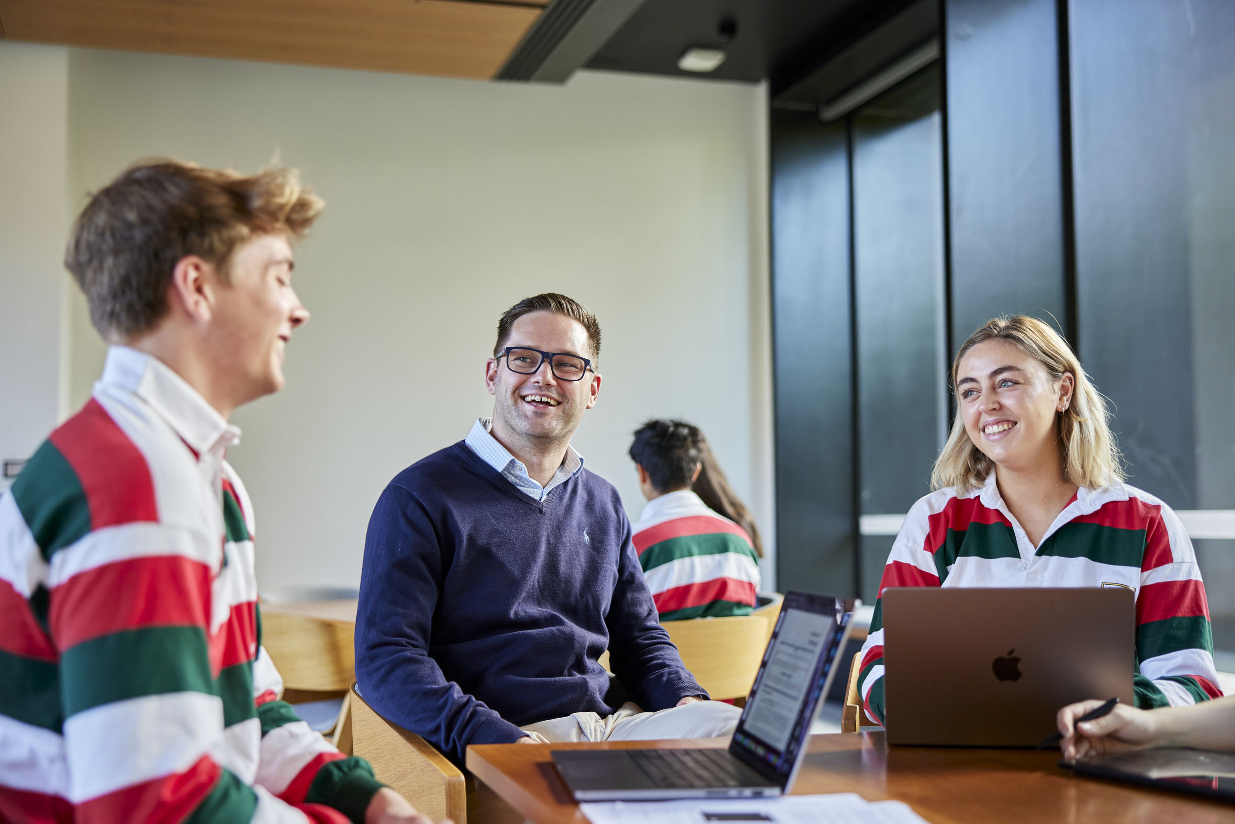 Students studying