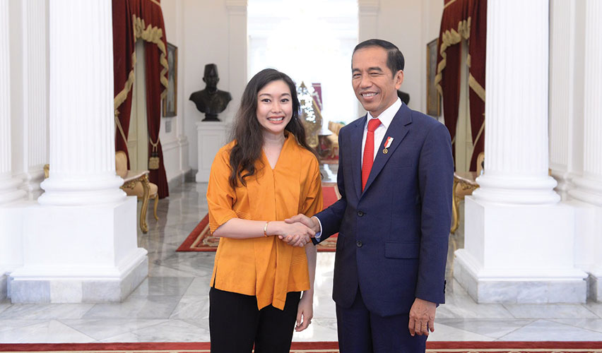 Sabrina Anjara and Joko Widodo