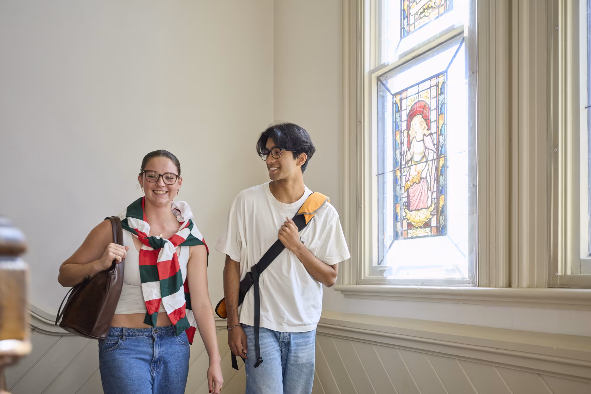 two students at Trinity College