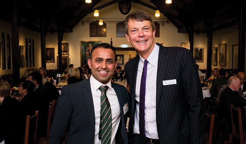 Mahinder with Warden Ken Hinchcliff