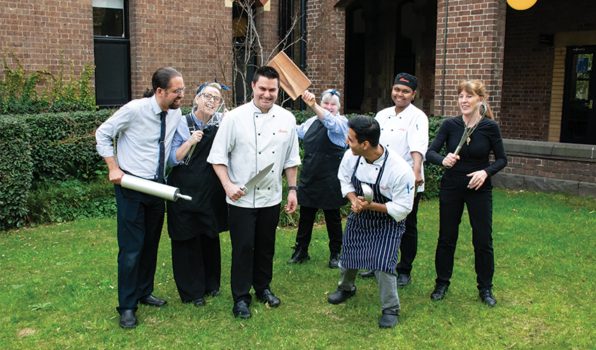 Trinity College kitchen team